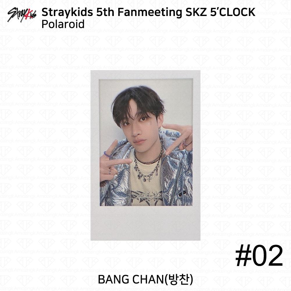 Stray Kids 5th Fanmeeting SKZ 5'CLOCK Official MD Tin Case Polaroid KPOP K-POP