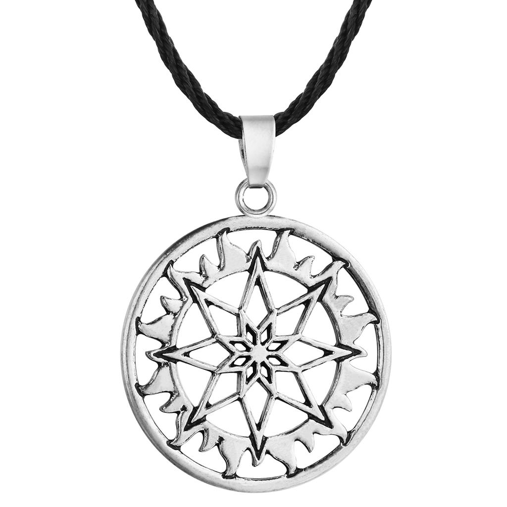 Pentagrama pentáculo encanto En Cuero Negro 3 Mm De Terciopelo de 17 /"Collar Gargantilla.