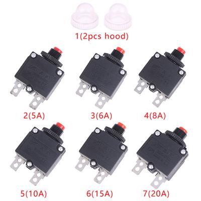 5A 6A 8A 10A 15A 20A Thermoschalter Leistungsschalter Überlastschutz Sicherung