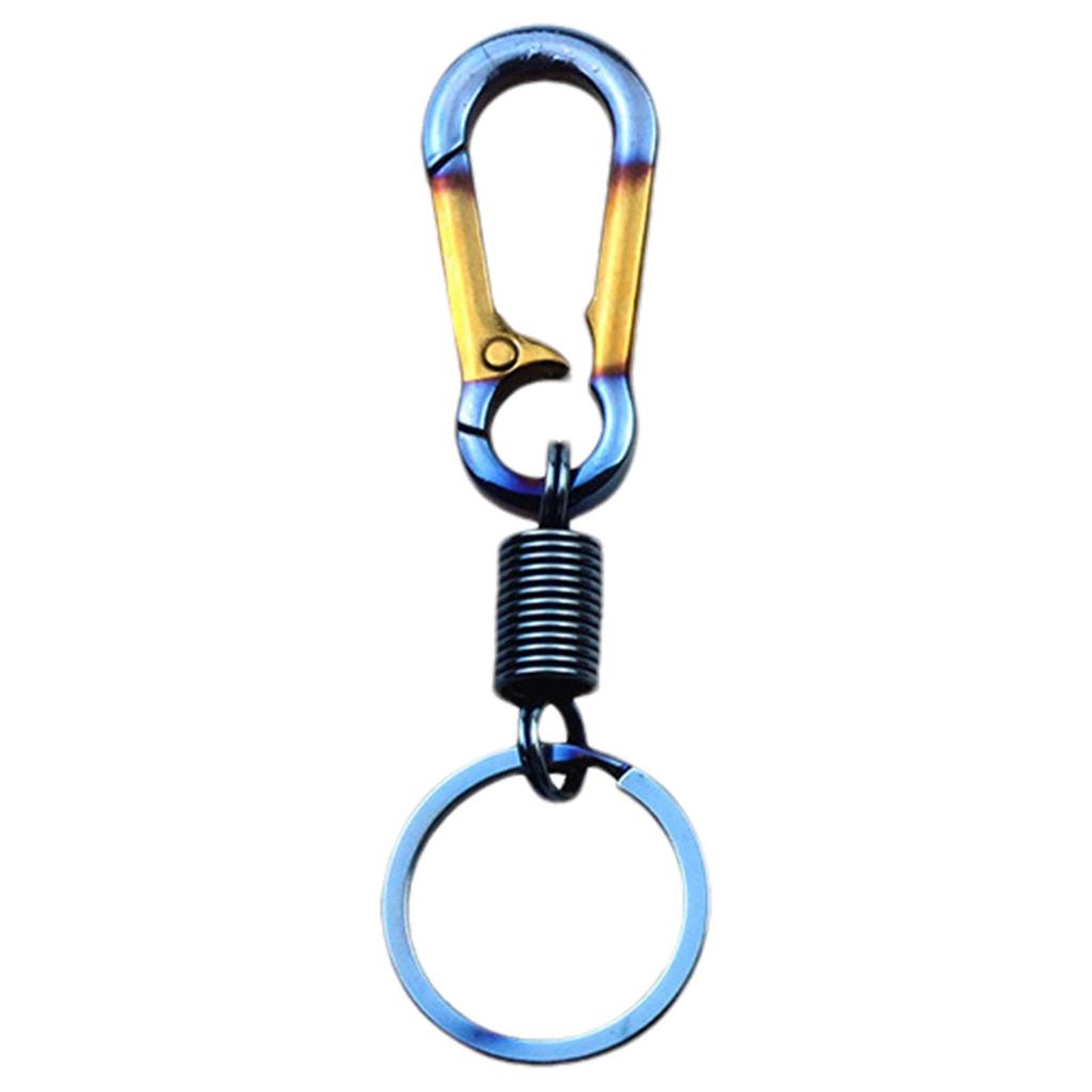 Titanium Carabiner, Bike Keychain, Metal Key Chain, Titanium Keychain, Motorcycle Keychain Clip, Belt Loop