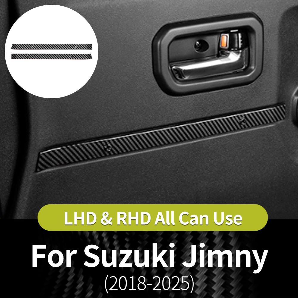 For Suzuki Jimny 2018-2025 Car Door Panel Anti-scratch protector Decorative Strips 3/5 Doors ABS Trim Auto Interior Accessories