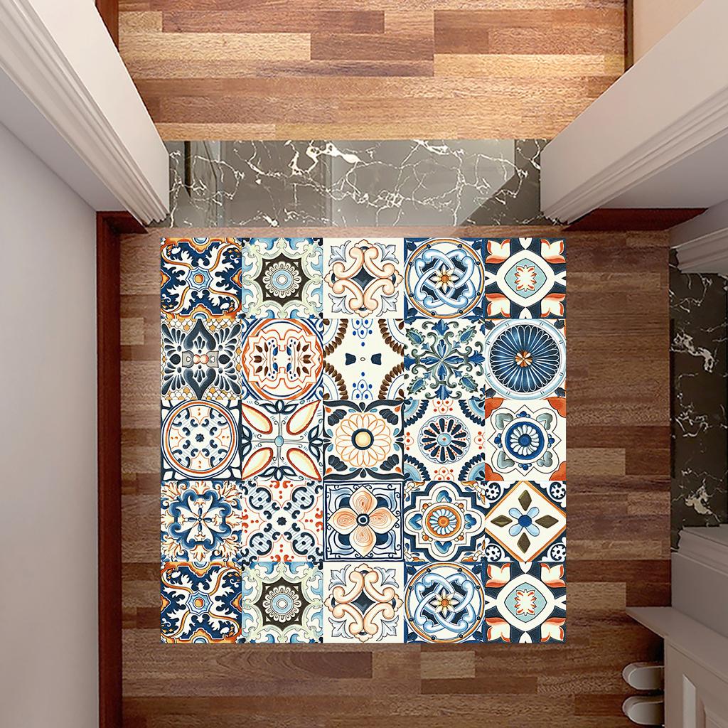 20 Stück Wandaufkleber für Fliesen im böhmischen Stil, Küchenrückwand, Badezimmer, Schrank, Renovierung, abziehen und aufkleben, wasserfeste Kunst-Wandaufkleber