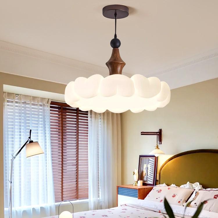 French Cream and Chinese Style Chandelier: Warm, Eye-Protective Light for Bedroom, Study, or Retro Dining Room