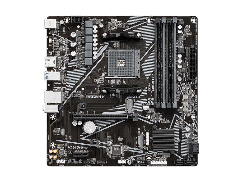 GIGABYTE B550M K Motherboard MicroATX [AMD B550 Chipset] MB6135