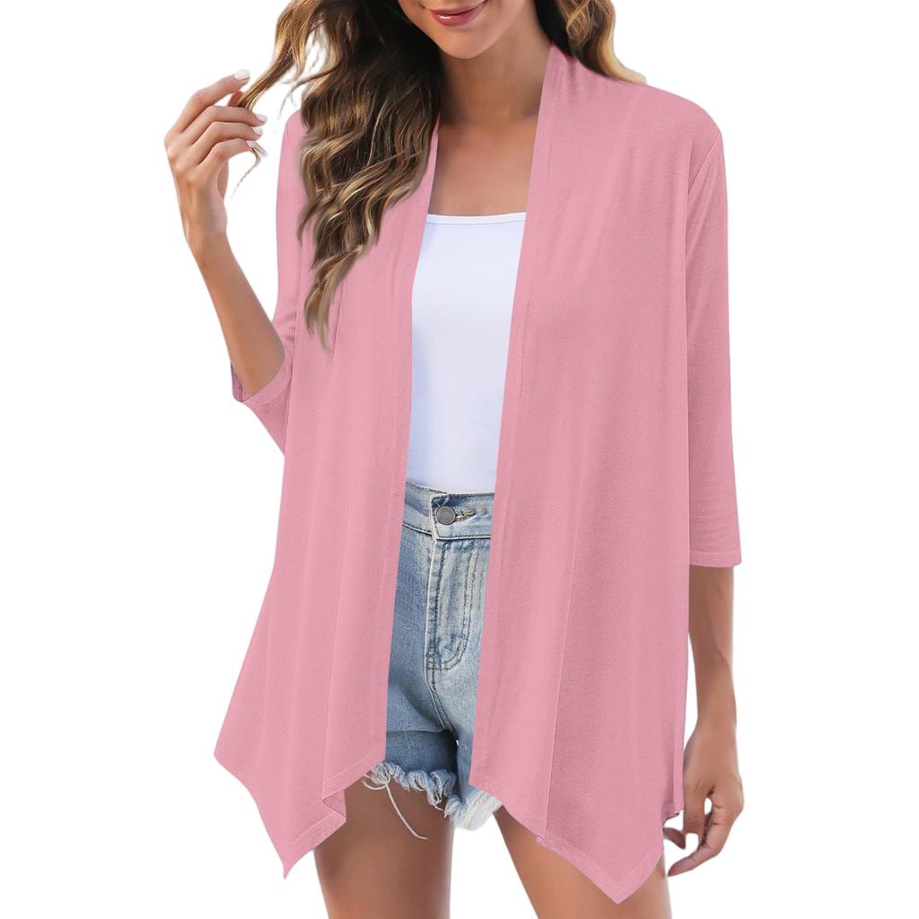 Women's Fashion Casual Comfortable Solid Color Cardigan Jacket