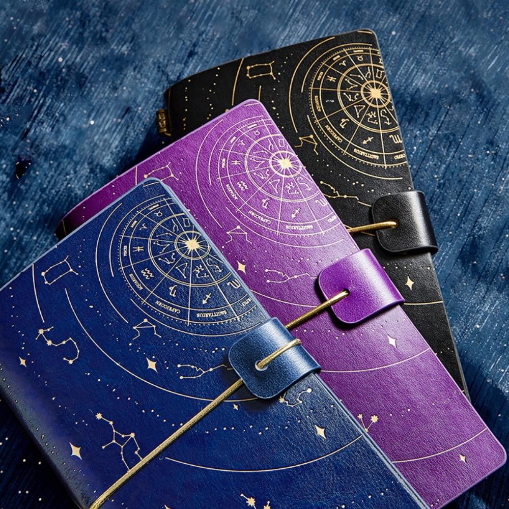 Retro Starry Sky Notebook 192 Page Diary Handbooks Journaling A6 Personal Notepad  Gift