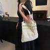 Women Crochet Shoulder Bag Large Capacity Bow Design Aesthetics Handbag Shopper Daily Shoulder Bag Casual Commuting Bag AVE