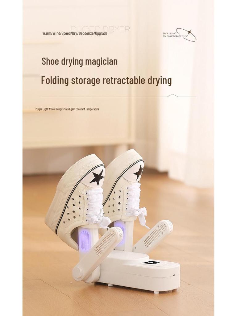 Antibakteriální sušák a ohřívač bot pro koleje