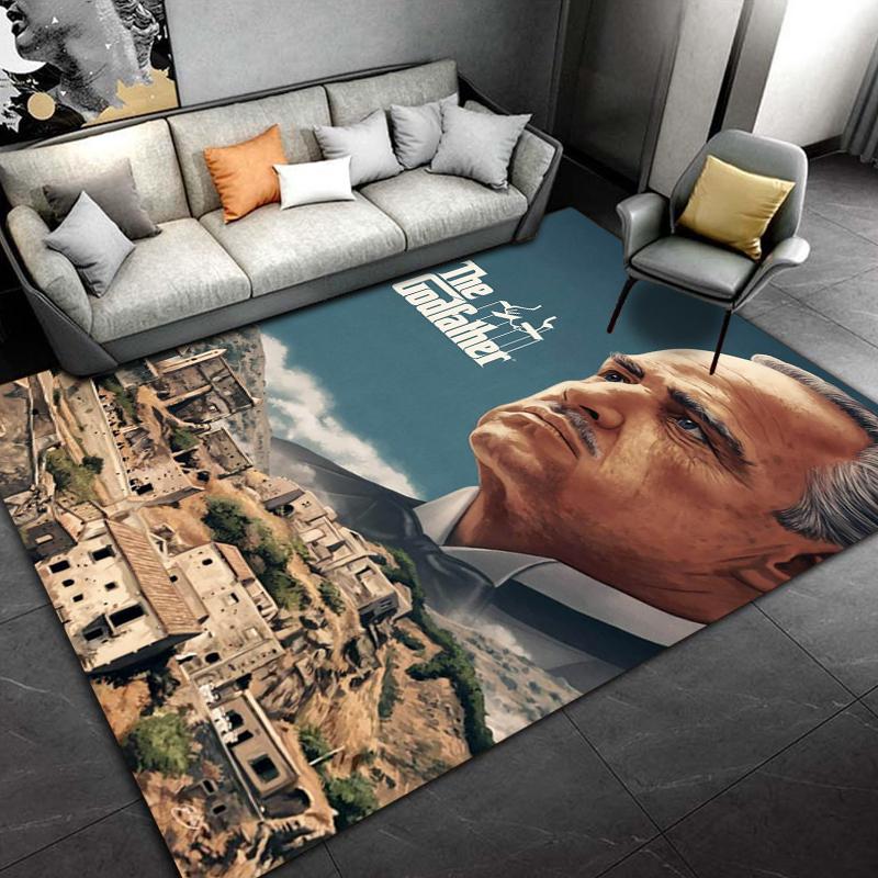Classic Movies The-Godfather Carpet For Living Room Game Rugs Soft Floor Cartoon Rugs Bathroom Rug Mat Yoga Mat Home Decor Rugs