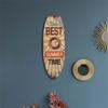 Summer Beach Ocean Theme Leisure Decoration Surfboard Wooden Sign Bar Home Wall Retro Ornament Decor Wood Board