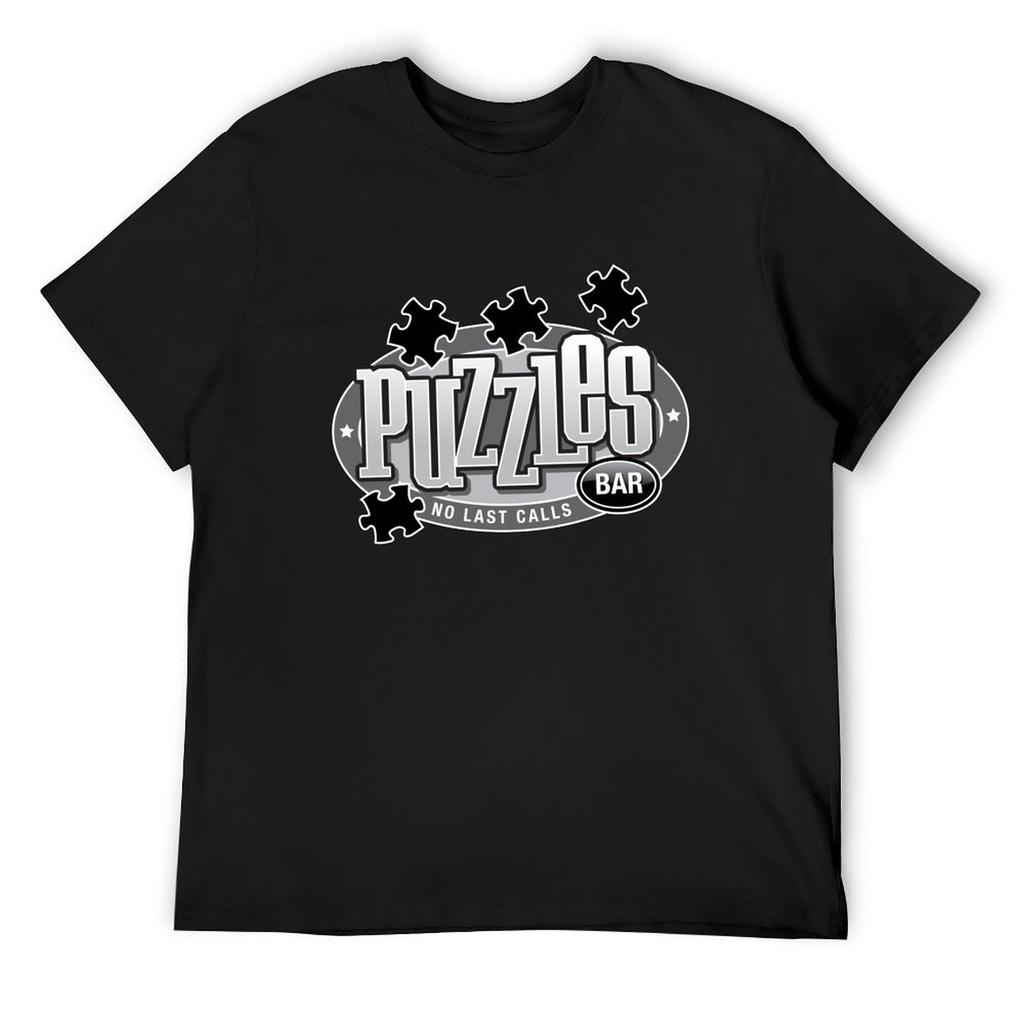 Puzzles Bar T-Shirt Blouse Quick-drying Graphic Tee Shirt Blue Archive Men Clothes