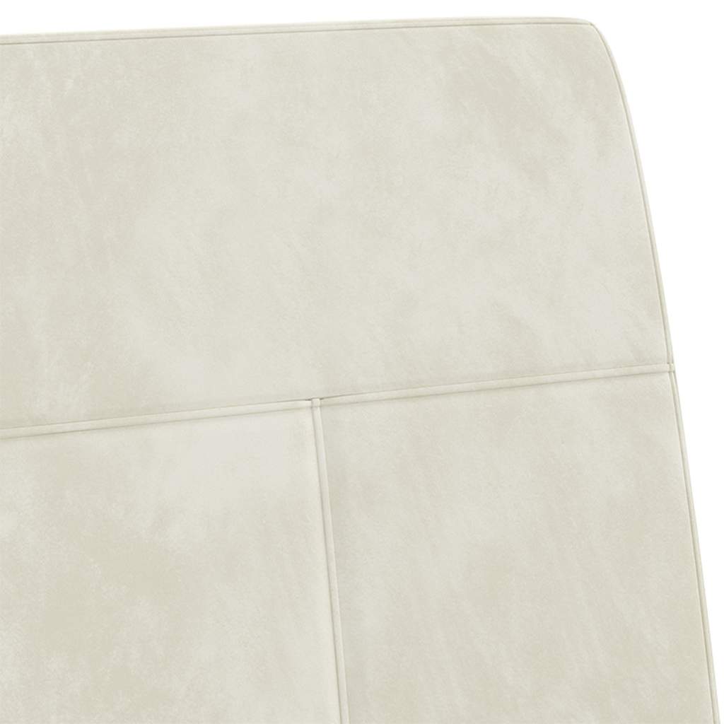 Cantilever Chair Cream White Velvet