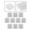 For Storage Plastic Box Storage Box Transparent Square Mini Plastic Organizer Box Packaging Display Compact Size