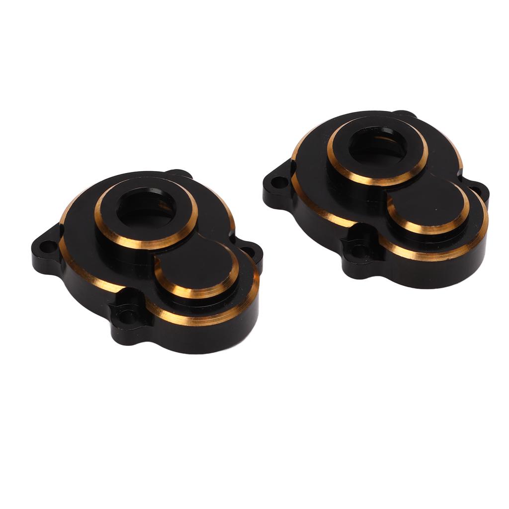 2pcs RC Steering Knuckle Cover Brass Black Remote Control Accessories for RGT EX86190 LC76 1/10 RC Crawler