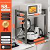 Drawer Oven Storage Rack Space Saving Pull-Out Storage Rack Microwave Oven Storage Rack for Utensils Seasonings Small Items