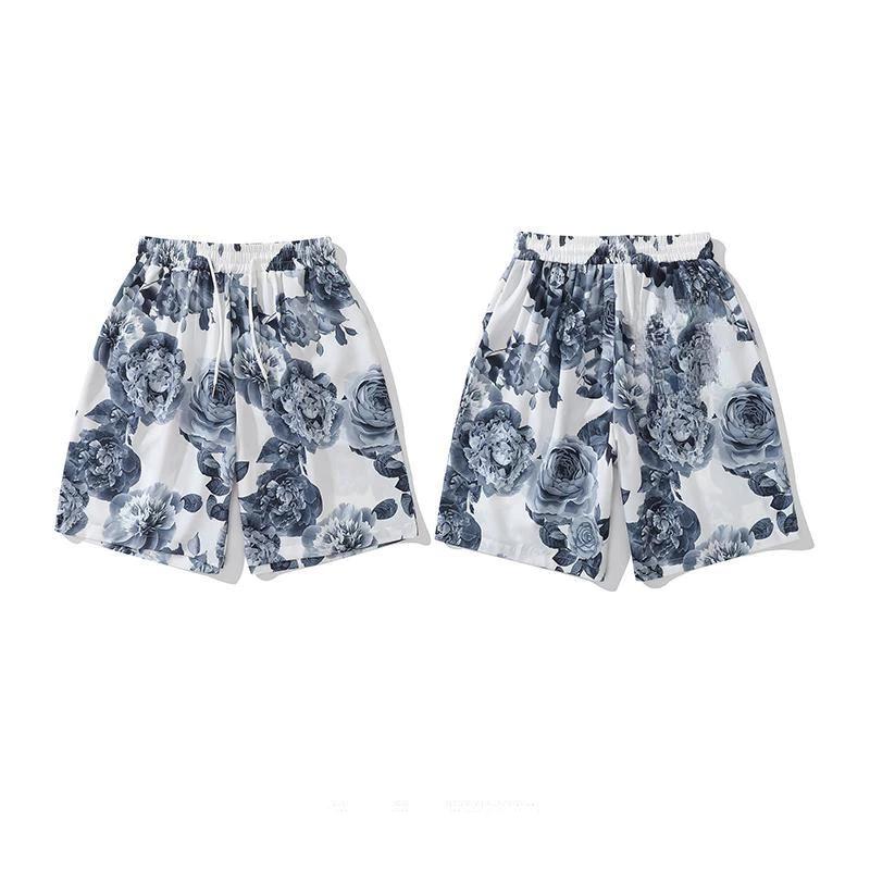 

Black Rose Flower Muay Thai Kickboxing Training Shorts Print Quick Dry Martial Art Boxer Unisex Men Women Kid Fighting Fitness Sport Gym Workout S