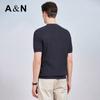 Antonio Herren T-Shirt mit kurzen Ärmeln, 100% Baumwolle, gestrickt