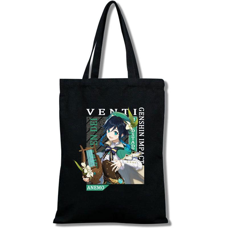 

Yuanshen Canvas Bag Tote Bag Peripheral Products Canvas Bag Bag Single Side 21