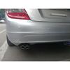 accessoir de exhaust muffler end pipe protector tail decorative tip sus#304 stainless steel auto parts For Mercedes Benz C180K