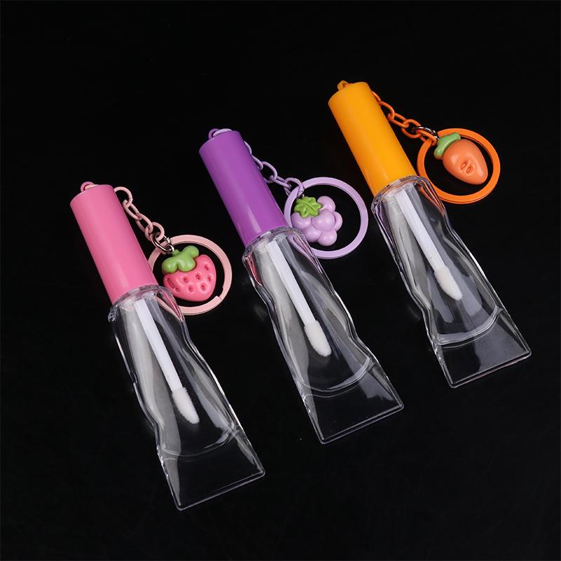 6Ml Lip Gloss Tubes Empty Abs+Pet Big Brush Rod Round Cosmetic Tube Clear Lip Balm Bottle Refillable Gloss Containers Packing