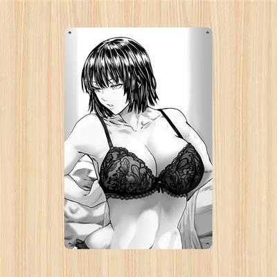 Metallschild mit One Punch Manga Perfekt zur Dekoration von Wänden in Häusern Restaurants Geschäften Oder Büros Geschenk für Mann