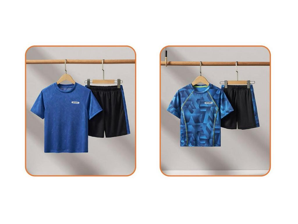 Boys' Ice-Touch Quick-Dry Sports Suit, Ages 2-5.