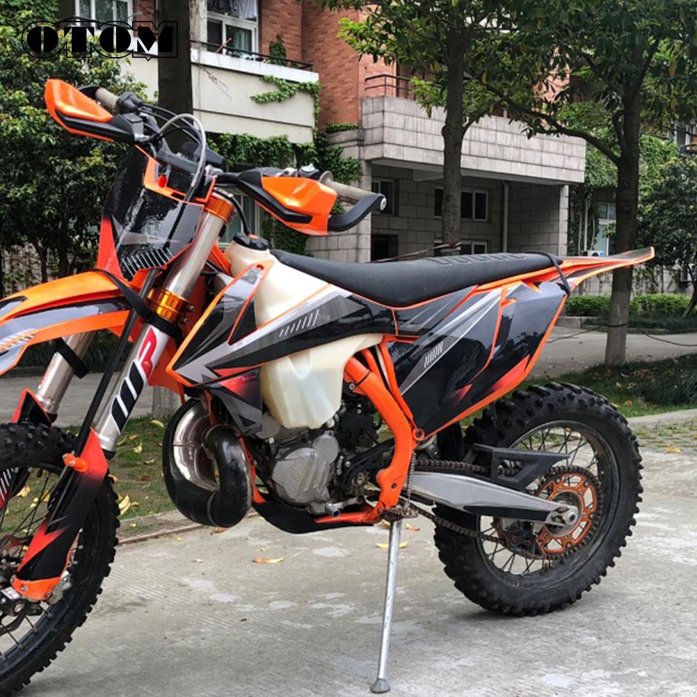 OTOM 2019 Motorcycle Striped Soft-Grip Gripper Soft Seat Cover Rubber For KTM EXC EXCF SX SXF XC XCF XCW 125 250 300 350 450