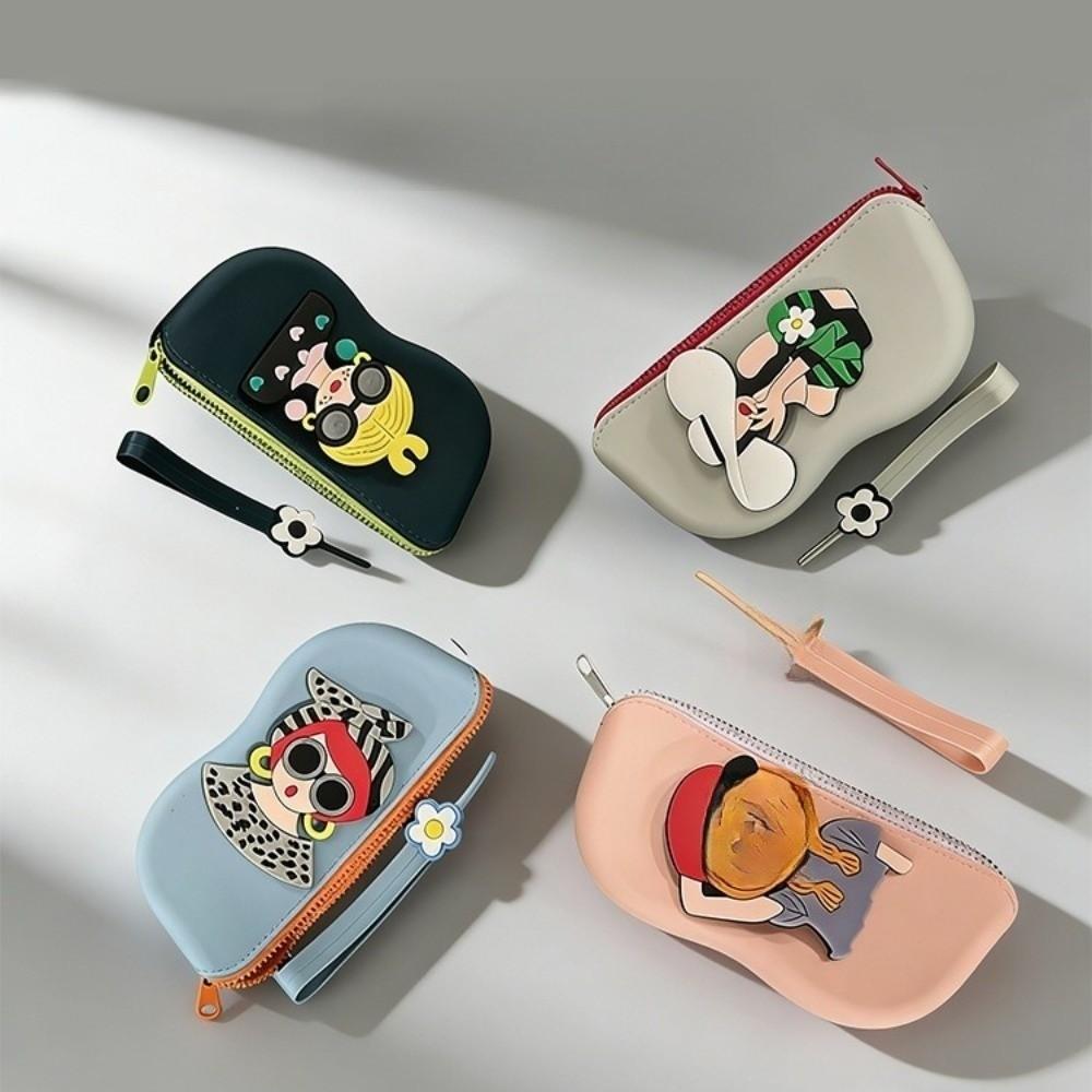 Dustproof Small Items Bag Multifunctional Sunglasses Pouch Fashion Silicone Eyeglasses Case Travel