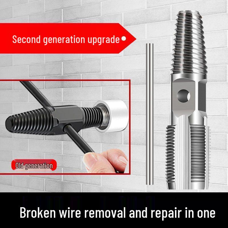 Triangular Broken Bolt & Wire Extractor Set - Reverse Thread, 4/6 Point Faucet Tool