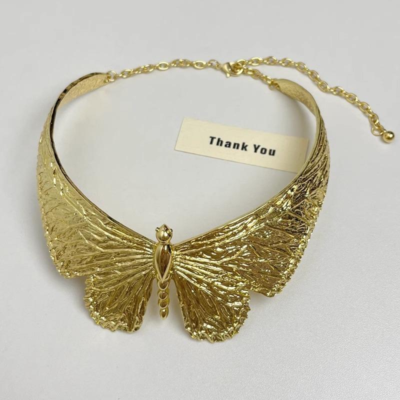 Exaggerated Metal Thick Chain Stitching Necklace Women's High Hip Hop Style Choker Fashion Trend Jewelry Accessories