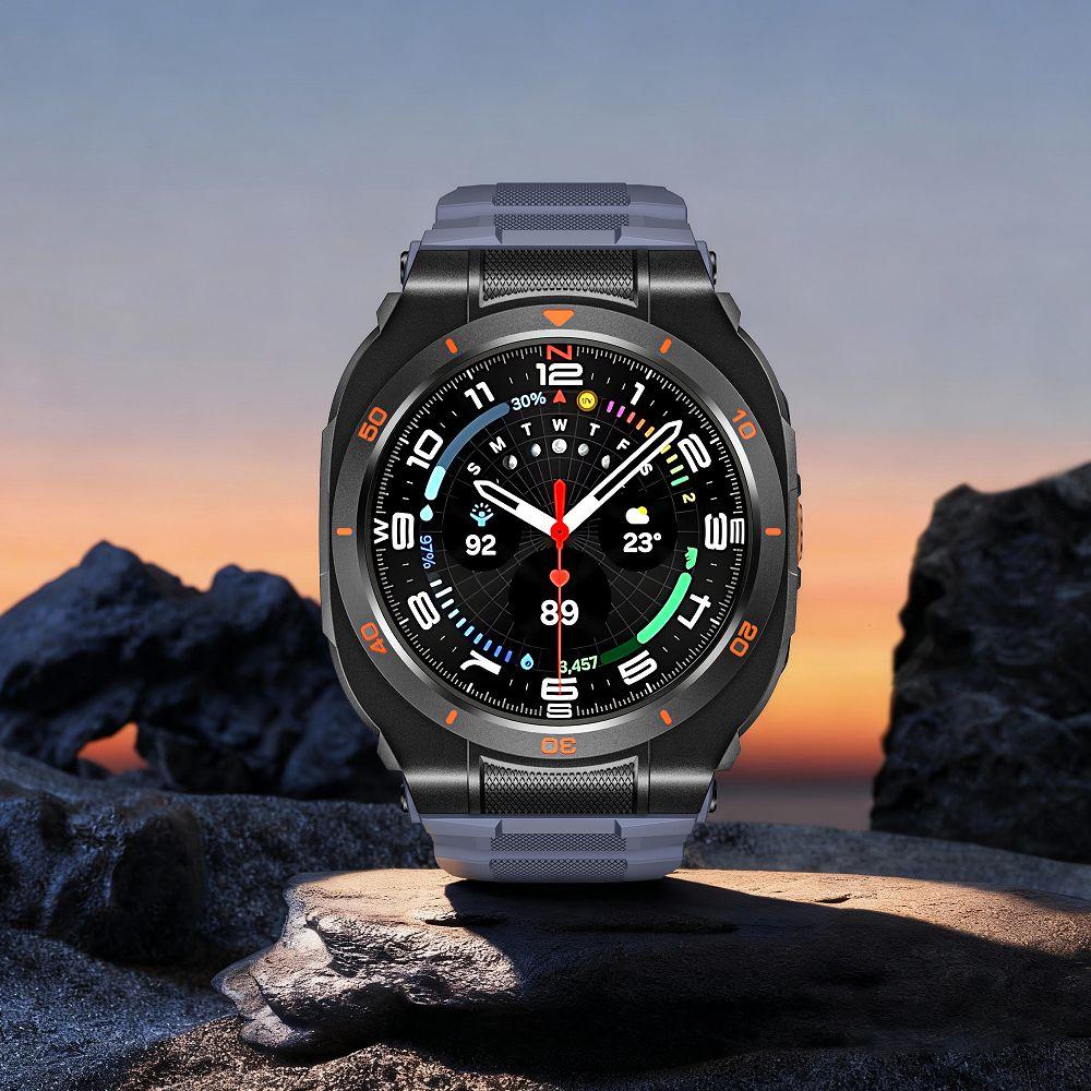 Luxury Mod Kit For Samsung Galaxy Watch7 Ultra 47mm Aluminum Alloy Case Bumper with Silicone Strap For Galaxy Ultra 2025 Watch Band Wristband