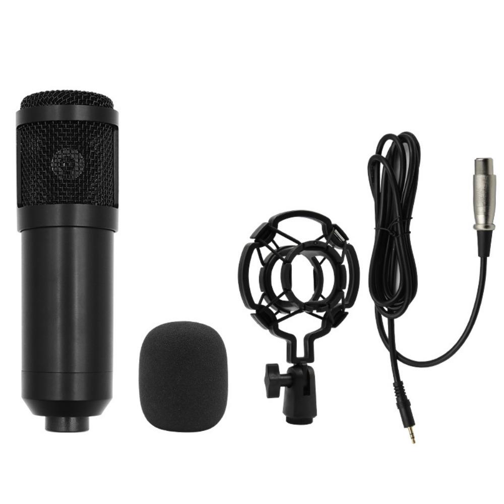 Computer Sound Card Condenser Microphone Kit Streaming Voice Changer Microphone  Karaoke