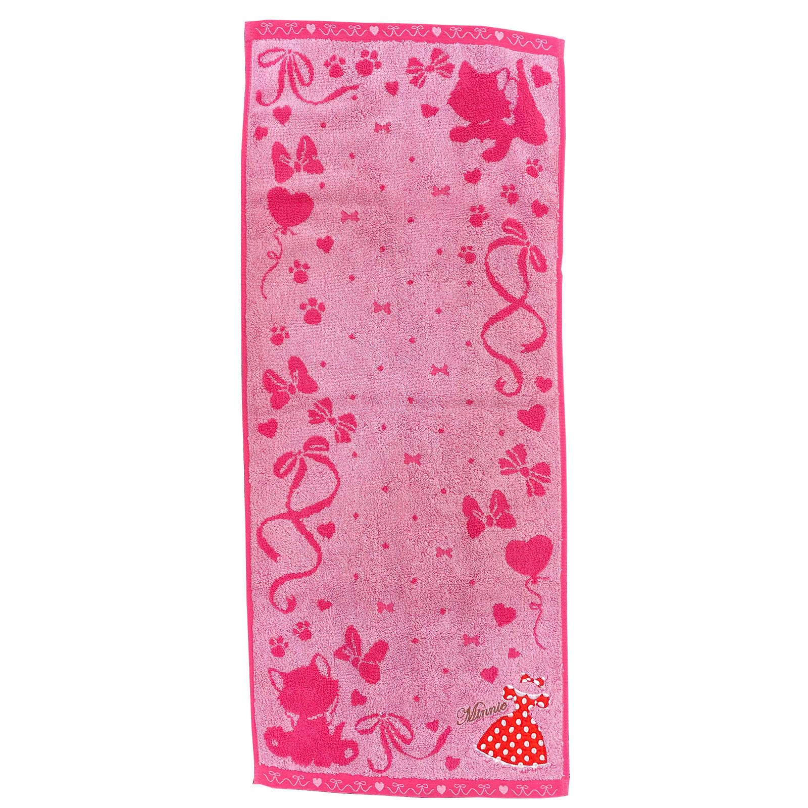 

Marushin Disney Minnie Mouse Red Dress Embroidered Face Towel 34 x 80cm (Product Code 2006007900) Approx.