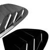 Heckscheibenlamellen-Spoiler für BMW X6 E71 E72 2008 2009 2010-2014 Dreieckige Lamellen Haifischkiemenförmige Heckscheibenlüftung