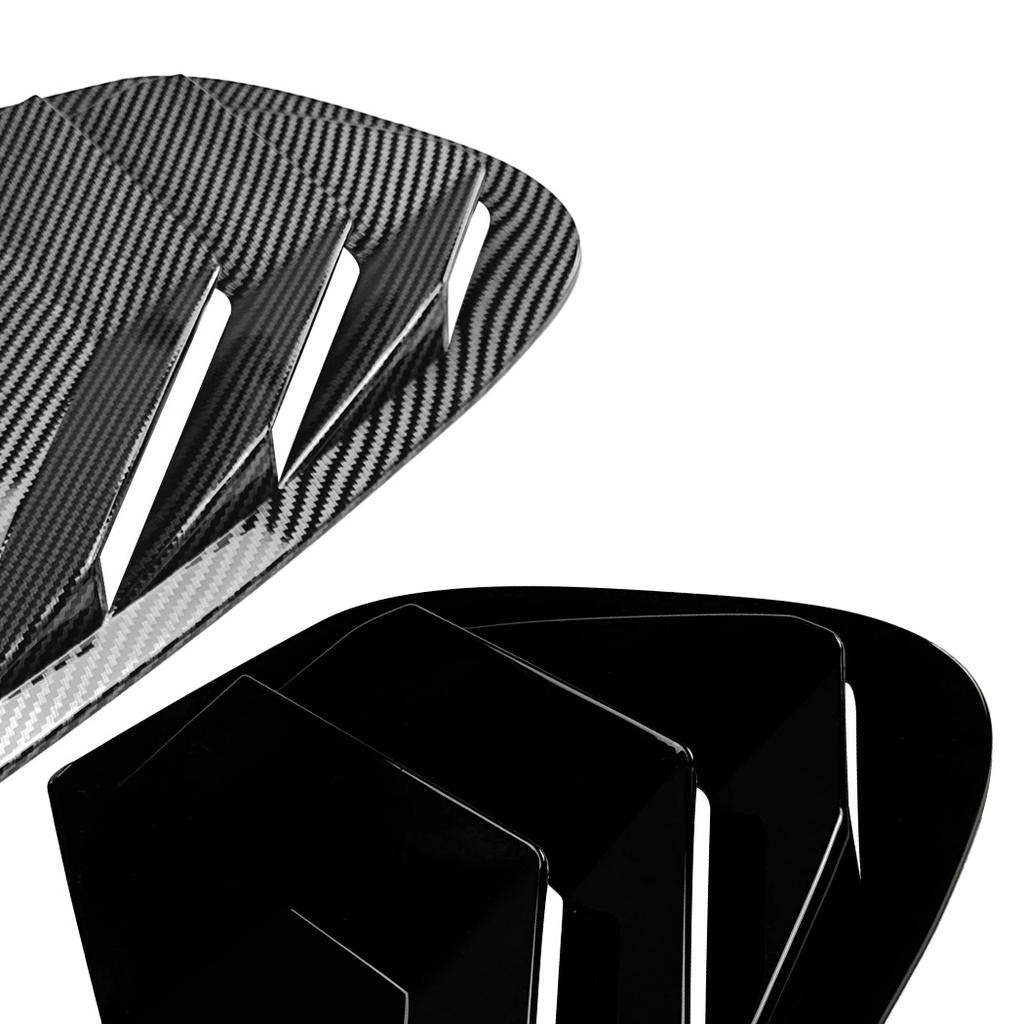 Heckscheibenlamellen-Spoiler für BMW X6 E71 E72 2008 2009 2010-2014 Dreieckige Lamellen Haifischkiemenförmige Heckscheibenlüftung