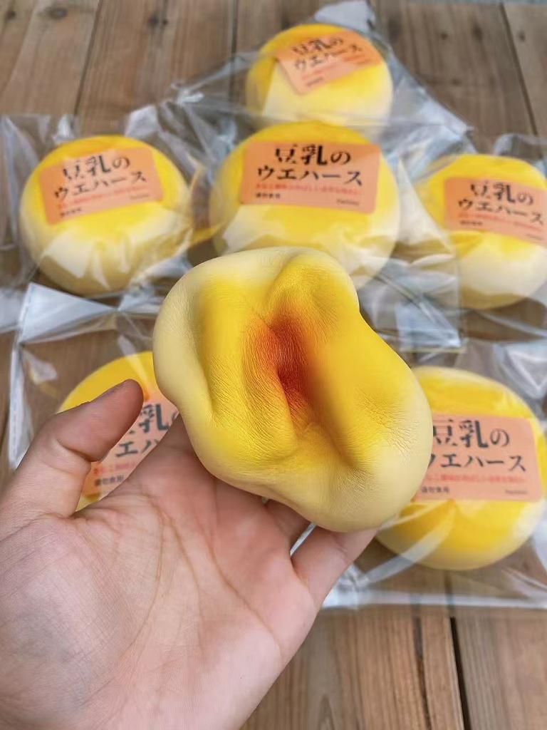 Juguetes Blanditos Simulación Súper Grande Bollo de Leche Juguetes Antiestrés Húmedos Ascenso Lento Juguete para Apretar Regalos para Ansiedad Niños Adultos Diversión Juguetes para Niñas