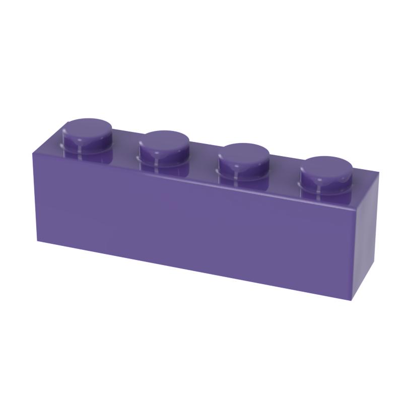 

[FunBrick] 20/30/50PCS DIY 1x4 Dots Building Blocks Thick Figures Bricks Creative Size 1*4 Dots Compatible With 3010 Toy 30PCS фіолетовий