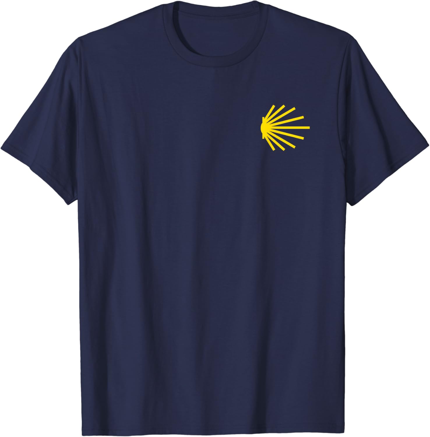 KEREN FASHION Camino De Santiago Sint-Jakobsschelp Trail Symbool Zakje Patch T-shirt Korte Mouw Casual 100% Katoen Shift 3XL