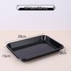 ShiXun Disposable Black Glossy PET Rectangular Trays