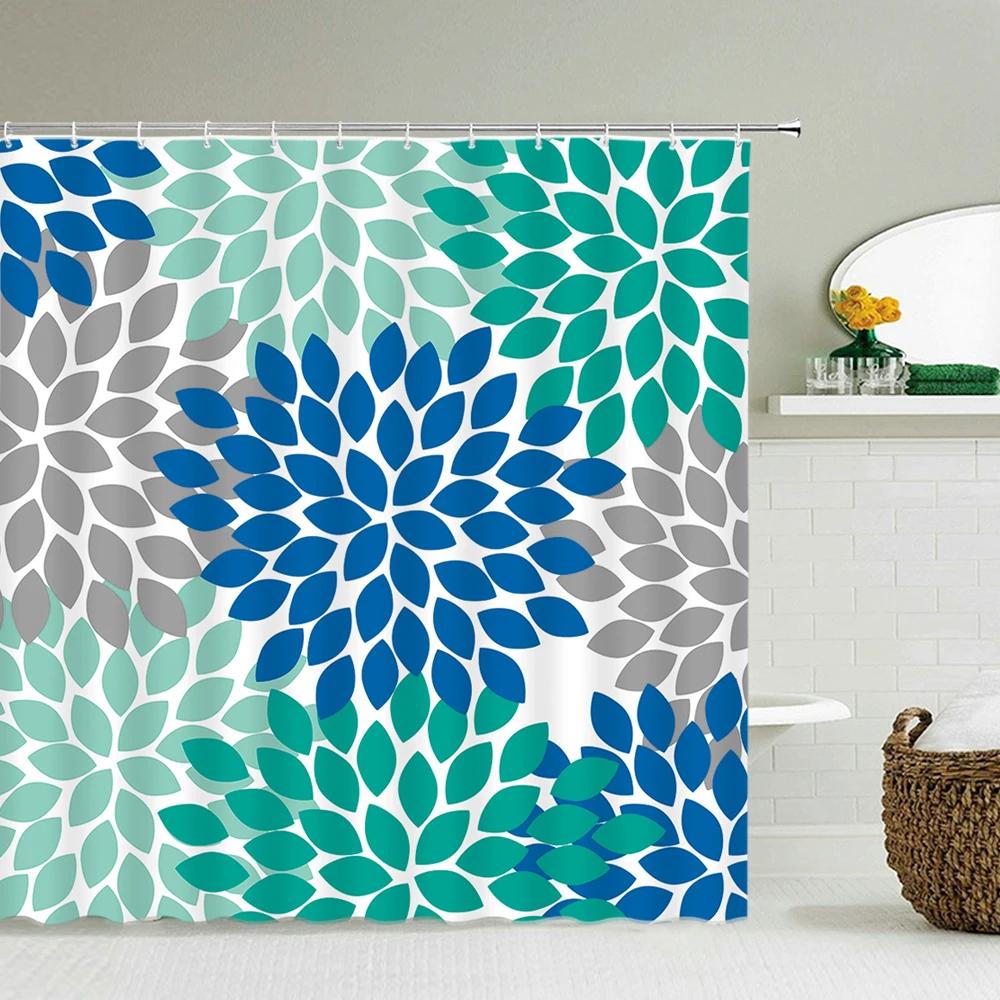 Indian Bohemian Style Shower Curtain Bathroom Waterproof Cloth Printed Mandala Decoration Bath Curtains large 240x180 With Hooks