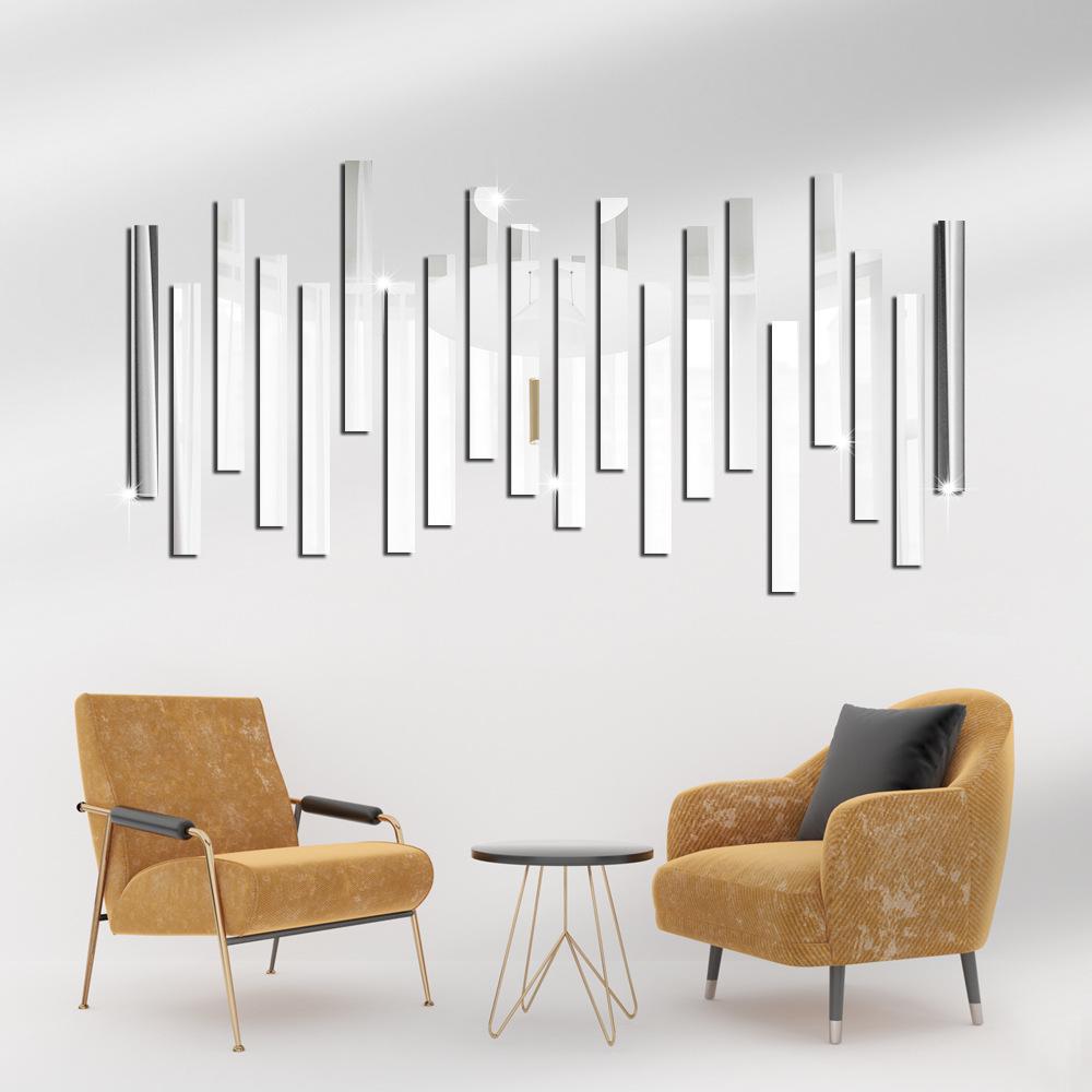 3*30cm Acryl Spiegel Grenze Dekorative Linien Wand Aufkleber Decke Taille Diy Selbst Klebe