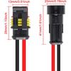 10 Pack 2 Pin Wire Connector 16 AWG Waterproof Automotive Electrical Connectors Deutsch Connector Male And Female Wire Connectors For Car Truck Boat