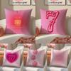 Lucky Gift Item Angel Numbers Cushion Cover Pillowcase Short Plush Invisible Zipper Room Sofa Cushion Cover