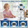 Smart Voice-Controlled RC Robot Toy for Kids with Gesture Sensing, Emotion Display, and Interactive Play