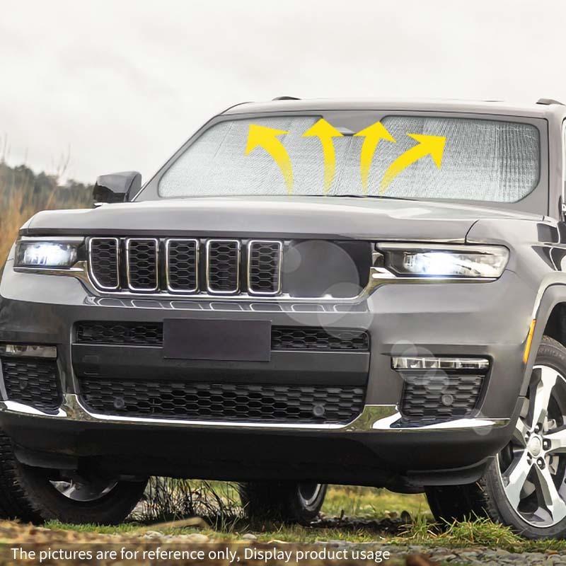 Fit For Jeep Grand Cherokee 2022 Up Car Front Windshield Sunshade Window Shade Foldable Sun Visor Cover Car Interior Accessories,1 Pc
