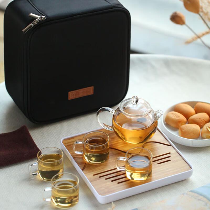 Portable Glass Travel Tea Set
