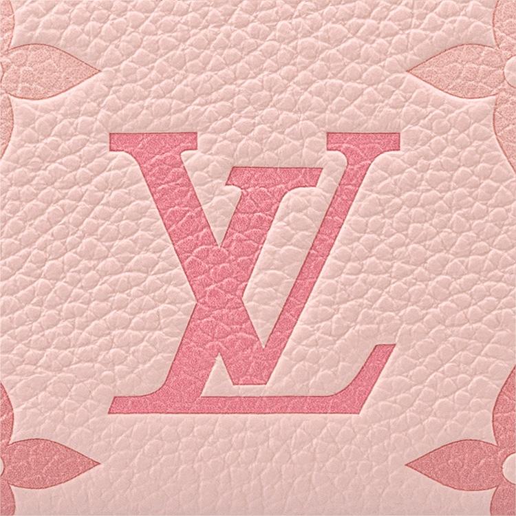 Louis Vuitton Pattern Printed Zipper Wallet Women Wallets Gradient-Pink M82204