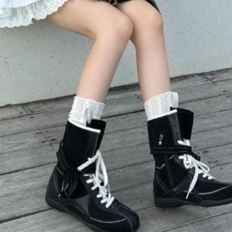 New and Niche Women's Anti-slip Shoes, Round-toed Mid-calf Boots