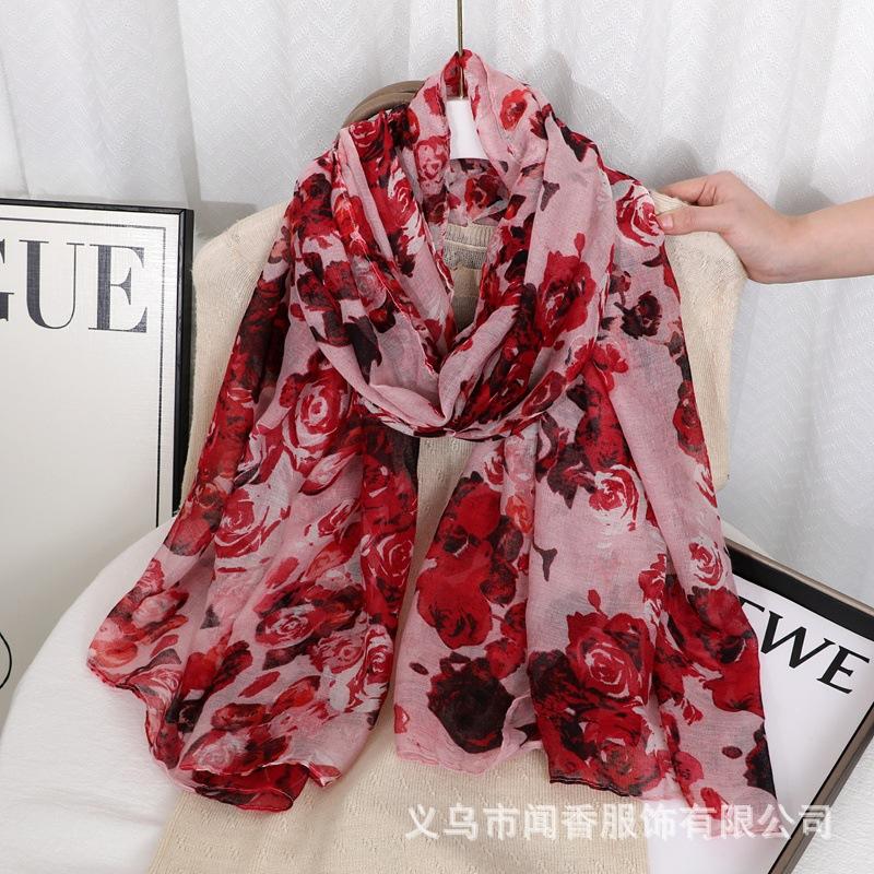 Soft And Skin-friendly Cotton And Linen Scarf For Decorating The Neck