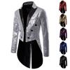 Men's Sequin Tuxedo Suit for Banquet, Nightclub, and Performance